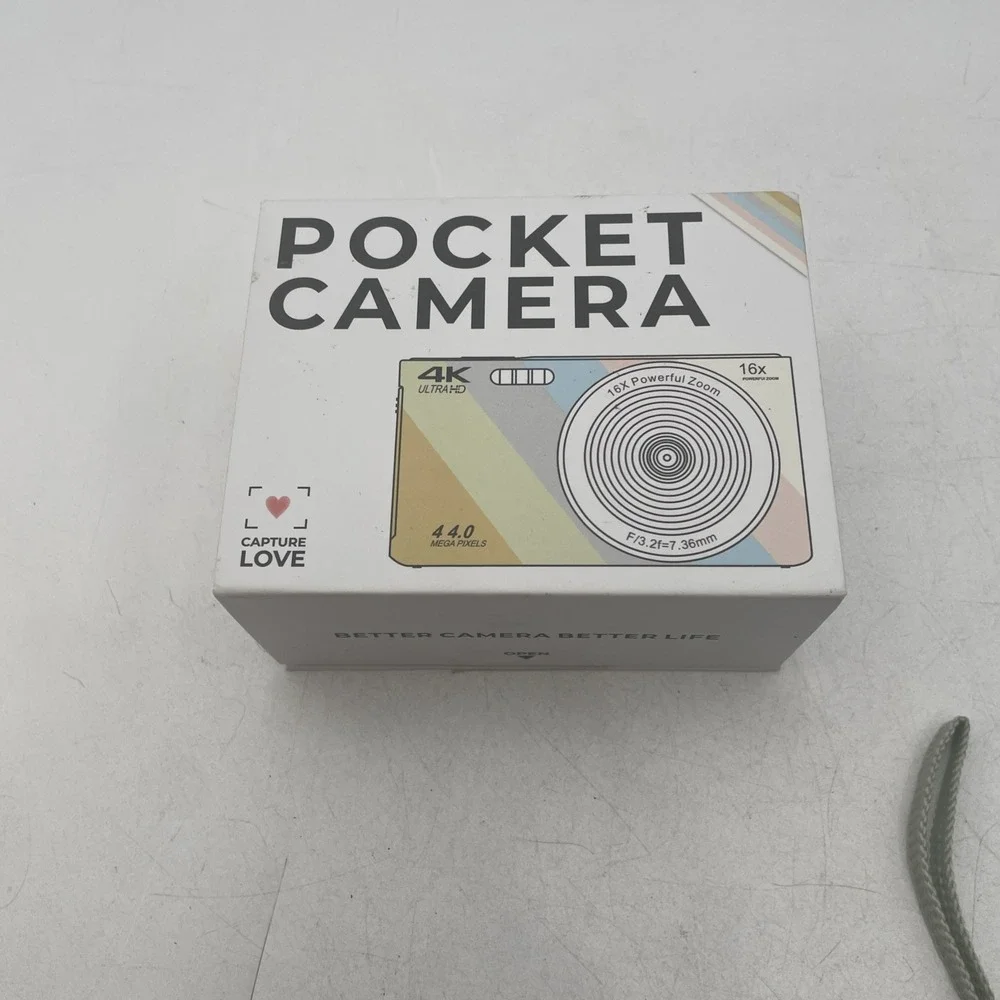 Little Traveler 4K Digital Pocket Camera+Battery+SD Card+Manual+Box-TESTED